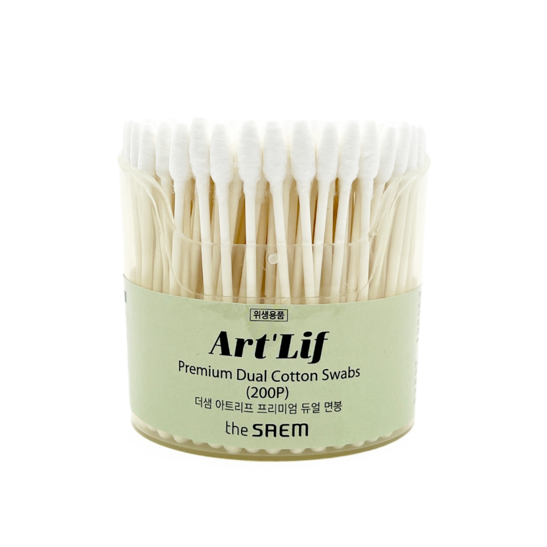 Палочки ватные The Saem The Art'Lif Premium Dual Cotton Swabs набор 200 шт