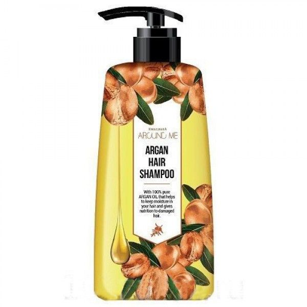 шампунь для волос с аргановым маслом welcos around me argan hair shampoo