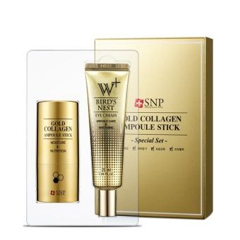 Набор для кожи вокруг глаз с коллагеном SNP Gold Collagen Ampoule Stick Promotional Set