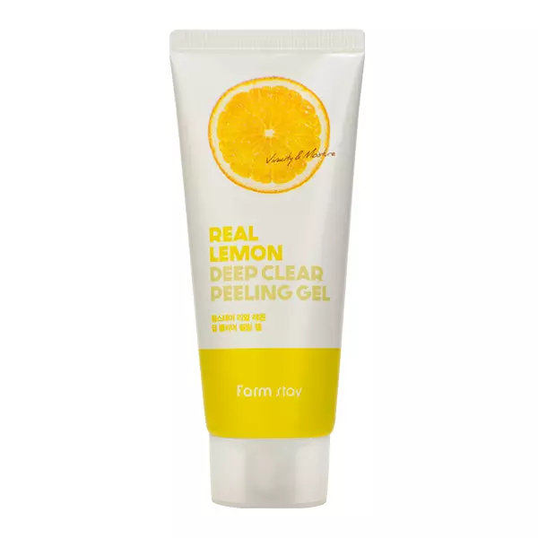 Пилинг-скатка с лимоном FarmStay Real Lemon Deep Clear Peeling Gel